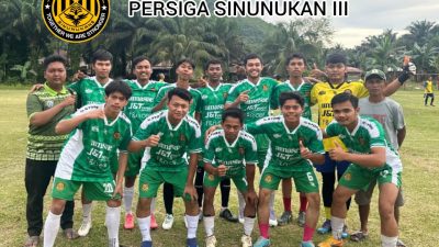 Diperkuat Sekdes, Persiga FC Wakili Desa Sinunukan III di Turnamen Muspika Cup HKN 2025