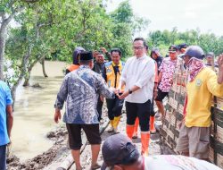 Tanggul Kali Lamong Jebol, Wabup Alif Tinjau Desa Glindah dan Tegaskan Perbaikan Permanen Dilakukan Segera