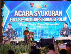 Syukuran HUT ke-80 Brimob: Kapolri Apresiasi Kontribusi Besar Brimob dalam Ketahanan Pangan dan Pembangunan Nasional