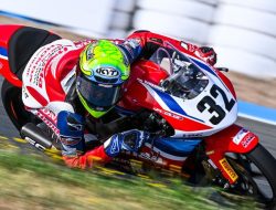 Start dari Posisi 24, Kiandra Ramadhipa Juara di FIM JuniorGP Barcelona