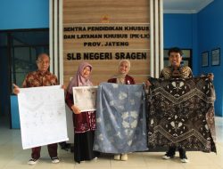 Inovatif! Mahasiswa ISI Surakarta Ciptakan “Batik Parang Gading Sragen”, Padukan Fosil Sangiran dan Bahasa Isyarat