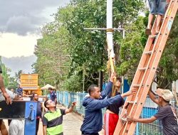 22 Tiang Lampu Jalan Mulai Hiasi Alun-Alun demi Sambut PON 2028