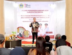 Wujudkan Gresik Bebas HIV 2030, Wabup Alif Salurkan Bantuan Nutrisi dan Kewirausahaan bagi ODHIV