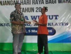 Pemdes Wunut Klaten Bagikan THR Rp250 Ribu per Jiwa, Cairkan Dana BUMDes Ratusan Juta