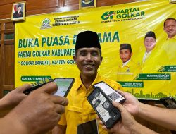 Konsolidasi Pengurus Baru, DPD Golkar Klaten Tagih Janji Politik Bupati: “Dalan Alus, Padang, Banyu Lancar”