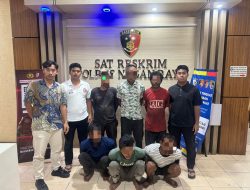 Sikat Mafia Berondolan, Satreskrim Polres Nagan Raya Ringkus 6 Pencuri Sawit dan Sita 1,1 Ton Barang Bukti