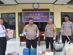 Polres Asmat Bongkar Pabrik Miras Rumahan, Pelaku Samarkan Bau Pakai Parfum