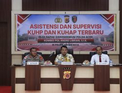 Dirreskrimum Polda Aceh Pimpin Supervisi di Polres Nagan Raya, Perkuat Penerapan KUHP dan KUHAP Terbaru