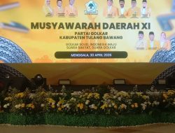 Terpilih Secara Aklamasi, M. Haris Pratama Resmi Pimpin DPD II Partai Golkar Tulang Bawang