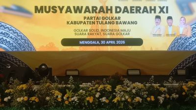 Terpilih Secara Aklamasi, M. Haris Pratama Resmi Pimpin DPD II Partai Golkar Tulang Bawang