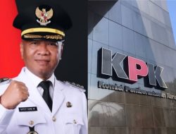 Terjaring OTT di Jawa Timur, Bupati Tulungagung Gatut Sunu Wibowo Tiba di Gedung Merah Putih KPK