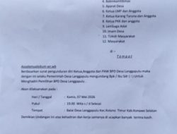 Tuding Kades Langgar Prosedur PAW, Ketua BPD Langgapulu Siap Tempuh Jalur Hukum ke Polda Sultra