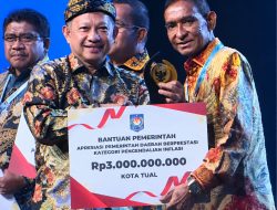 Sabet Penghargaan Inflasi Terbaik 2026, Pemkot Tual Diganjar Bonus Hadiah Rp3 Miliar Langsung dari Mendagri