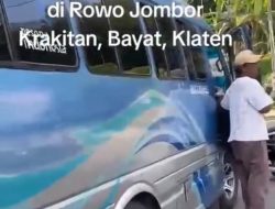 Viral! Diduga Pengemis Diturunkan dari Mobil Elf di Rowo Jombor Klaten, Warganet Minta Ditertibkan