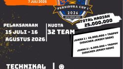 Pendaftaran Turnamen Sepak Bola Open PERSIDURA Cup I 2026 Resmi Dibuka, Siapkan Total Hadiah Rp25 Juta