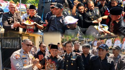 Prank Hari Bhayangkara, PJU Polda Jatim, Polrestabes Surabaya, dan Polres Pelabuhan Tanjung Perak Keluar Hadapi Massa AMI, Berakhir dengan Potong Kue