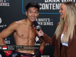 Bilal Hasan Hentikan Lawan dalam 45 Detik, Petarung Indonesia Resmi Dapat Kontrak UFC