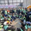 Pengemudi Ojol Siap Bermalam di DPR, Kawal Massa Aksi AMPB Pati Berlangsung Damai