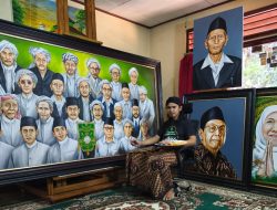 25 Kiai Muassis NU Diabadikan dalam Lukisan Kolosal, Semarak Muktamar ke-35 NU di Tambakberas