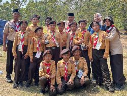 Gudep 10.001 SDN Ngrambe 1 SD Plus Raih Dua Juara dalam Lomba Pramuka Kwaran Ngrambe