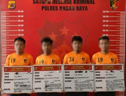 Polres Nagan Raya Tindak Tambang Emas Ilegal, Dua Excavator dan Empat Orang Diamankan