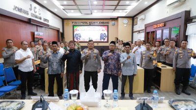 Polres Jombang Gelar Rakor Pengamanan Istighotsah Akbar Pra-Muktamar ke-35 NU
