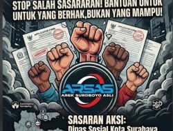 Aksi Damai ARSAS: Gerakan Arek Suroboyo Desak Pemkot dan Dinas Terkait Validasi Ulang Data Kemiskinan