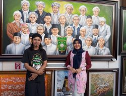 Semarakkan Muktamar ke-35 NU, Pameran dan Lelang Lukisan Muasis Gelaran Seniman Jombang Dipuji Ning Lia