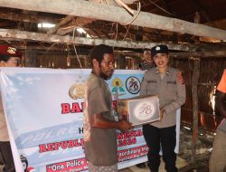Sambut HUT ke-78, Srikandi Polwan Polres Asmat Pererat Silaturahmi Warga Mbait Lewat Aksi Sosial