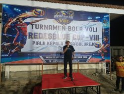 Turnamen Voli REDESBLUE CUP Ke-8 Resmi Dibuka, 32 Tim Perebutkan Piala Kades Bulurejo Gresik