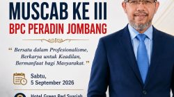 Ketua PKN Jombang Toni Siswanto S.H. Ucapkan Selamat atas Terselenggaranya MUSCAB III BPC PERADIN Jombang