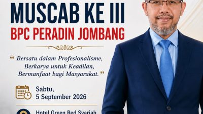 Ketua PKN Jombang Toni Siswanto S.H. Ucapkan Selamat atas Terselenggaranya MUSCAB III BPC PERADIN Jombang