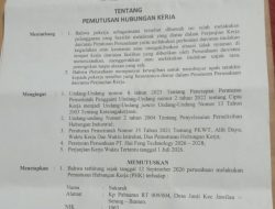 Dituding Balas Dendam! Pengawas PPIC PT Hui Feng Technology Di-PHK Usai Ikut Aksi Mogok Kerja