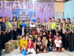 Rayakan HUT ke-71 Lalu Lintas, Satlantas Polres TTS Berbagi ke Panti Asuhan Anugerah
