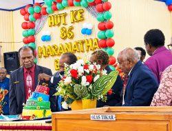 86 Tahun Penyertaan Tuhan, GKIP Maranatha Beko Rayakan HUT di Paniai Barat