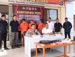 Polres Butur Ungkap Peredaran 56,12 Gram Sabu, 4 Tersangka Diamankan
