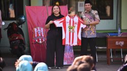 Deltras FC Goes to School ke SMPN 1 Jabon, Wigi Pratama hingga Leonard Tupamahu Beri Motivasi