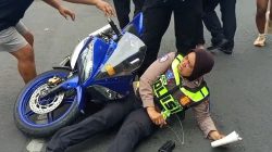 Pelajar Tabrak Polwan Saat Razia di Lumajang, Motor Tanpa Spion hingga Knalpot Brong