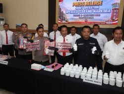 Polres Jombang Bongkar 41 Kasus Narkoba, 51 Tersangka Diamankan, 51 Ribu Pil Okerbaya Disita